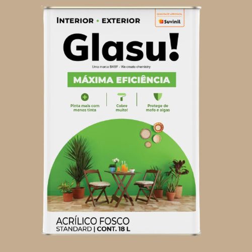 Tinta Standard Acrílica Fosco Glasu Camurça 18L Suvinil