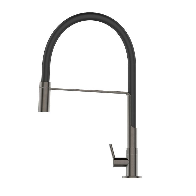 Torneira-para-Cozinha-Mesa-Bica-Movel-com-Suporte-Flexivel-Cinza