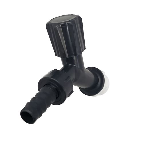 Torneira para Tanque/Jardim Parede Curta ABS Preto com 12 peças