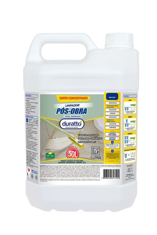 Limpador Pós Obra 5L Duratto