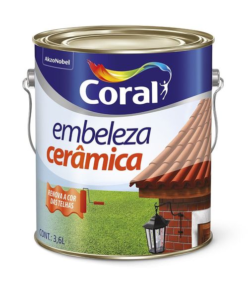 Tinta Premium Brilhante Embeleza Cerâmica 3,6L Coral