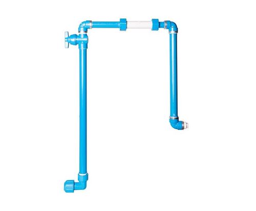 Kit Cavalete PVC Hidrômetro Azul 3/4" Doal Plastic