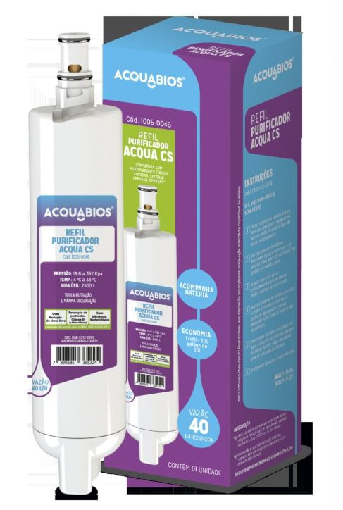 Refil para Purificador CPC31, CPB34, CPC30 e CPB35 compatível Consul
