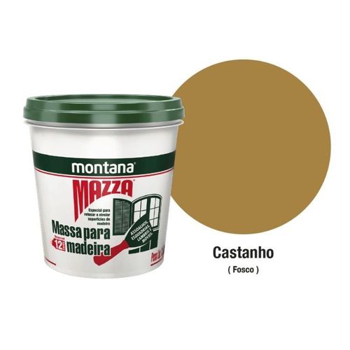 Massa para Madeira Mazza Castanho 400g Montana