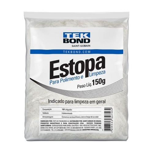 Estopa para Polimento e Limpeza 150g Tekbond