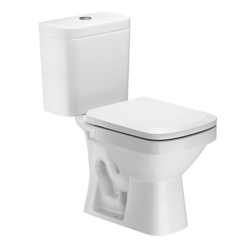 Kit Vaso Sanitário com Caixa Acoplada Vita Quadrada 3/6L Branco Fiori