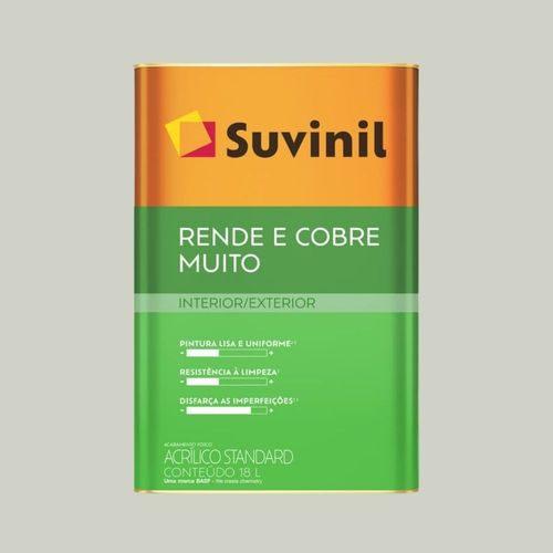 Tinta Standard Acrílica Fosco Rende e Cobre Rio Paíne 18L Suvinil