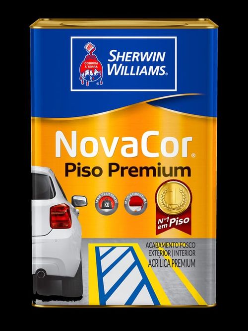 Tinta Premium Acrílica Fosco Novacor Piso Preto 18L