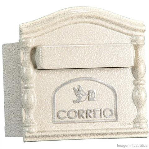 Caixa de Correio Decora 19x16x19cm Alumínio Branca