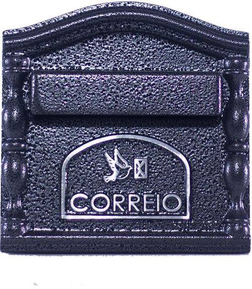 Caixa de Correio Decora 19x16x19cm Alumínio Preto