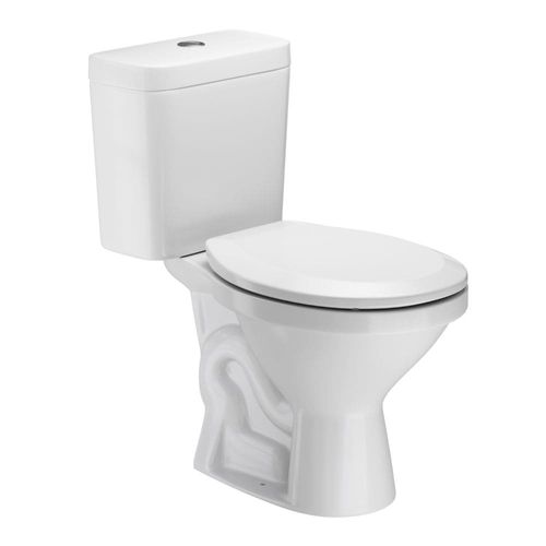 Kit Vaso Sanitário com Caixa Acoplada Vita Oval 3/6L Branco Fiori