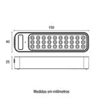 Luminaria-de-Emergencia-LED-Barra-Branca-1W-Luz-Branca-100-lumens