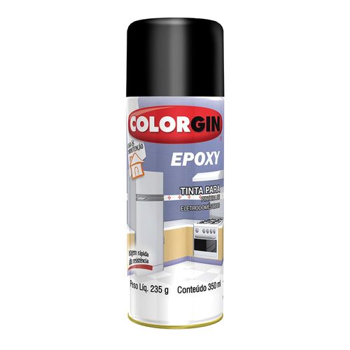 Tinta Spray Epoxy Preto 350ml Colorgin