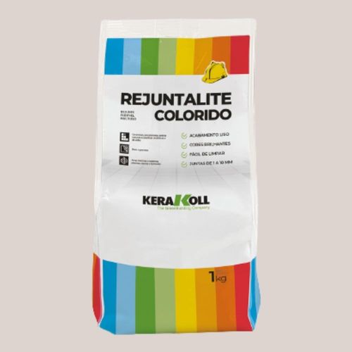 Rejunte Rejuntalite Cerâmica e Porcelanato Cinza Pérola 5kg Kerakoll