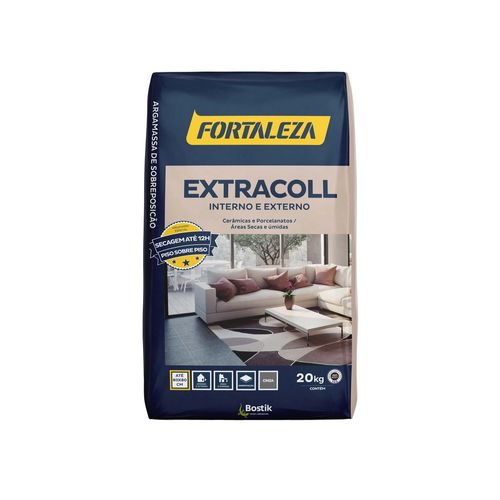 Argamassa Interna/Externa Piso S/ Piso Extracoll Cinza 20kg Fortaleza