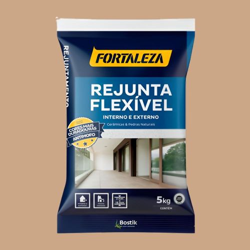 Rejunte Flexível Cerâmica Camurça 5kg Fortaleza