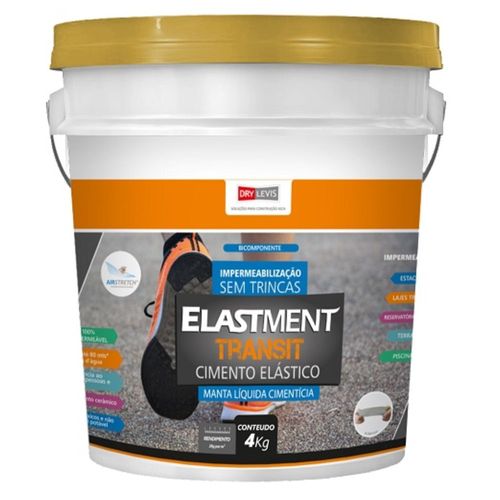 Manta Líquida Cimentícia Elastment Transit 4Kg Drylevis