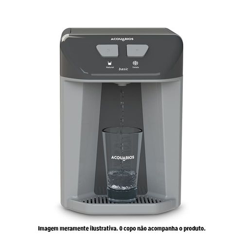 Purificador de Água Refrigerado Basic Prata Bivolt Acquabios