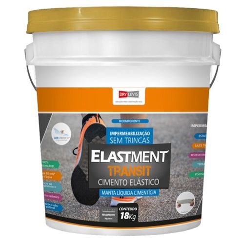 Manta Líquida Cimentícia Elastment Transit 18Kg Drylevis