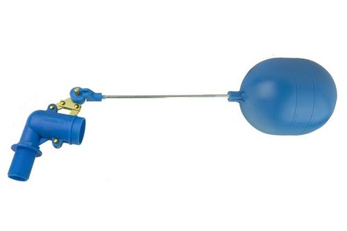 Torneira Boia Plástica com Balão Plástico Azul Vazão Total 3/4" Garden