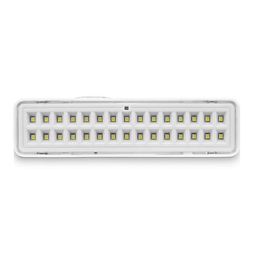 Luminária de Emergência LED Barra Branca 2W Luz Branca 100 lúmens