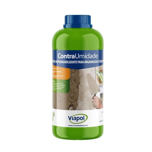 Aditivo Impermeabilizante Contra Umidade Branco 1L Viapol