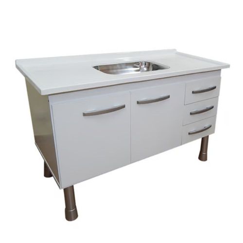 Gabinete para Cozinha Nevada 113x80,5x50cm MDP Branco