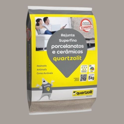 Rejunte Porcelanato Cinza Outono 5kg Quartzolit