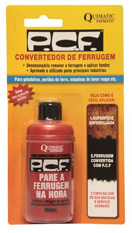 Convertedor de Ferrugem PCF Incolor 100ml Tapmatic