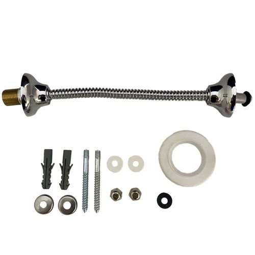 Kit Mictório, Engate Flexível Metálico 30cm, Espude, Parafuso Inox B10