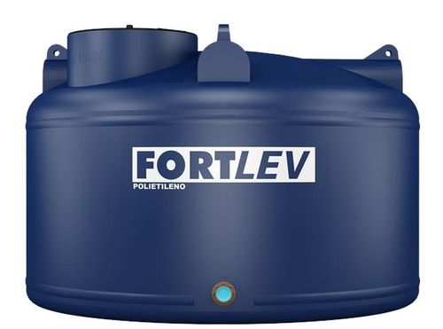 Caixa d'Água Polietileno Fortplus com Tampa Rosca Azul 5000L Fortlev