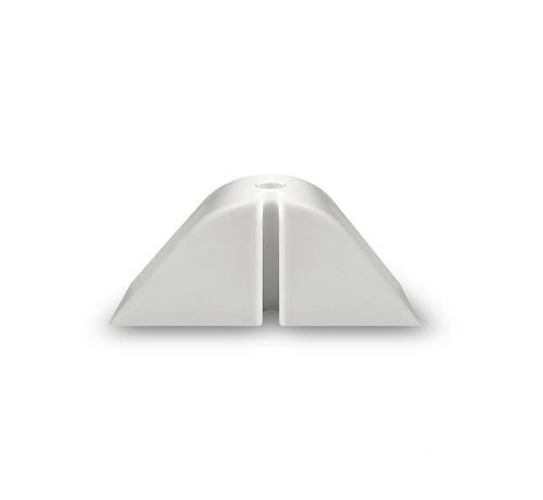 Calço para Telha PVC Onda Alta Branco 5x12,5cm Lux Telhas