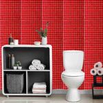 Pastilha de Vidro PR2334 Vermelha 30x30cm