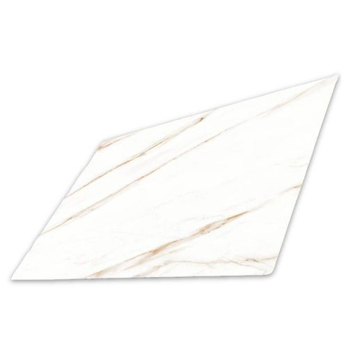 Porcelanato Raggi Oro Retificado Polido Branco 90x90cm 2,43m2