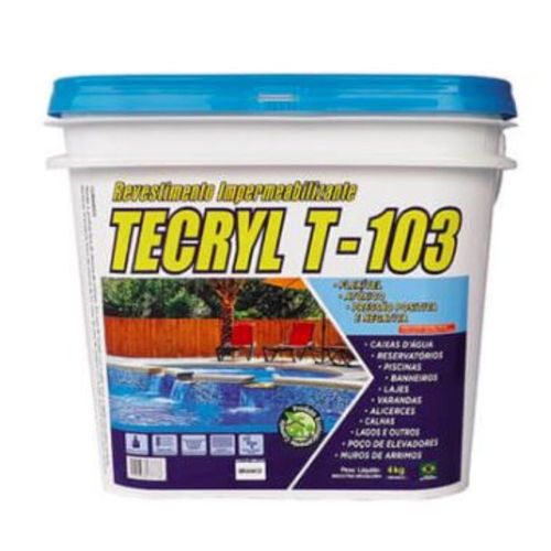 Manta Líquida Acrílica Impermeabilizante T103 Branca 4Kg Tecryl