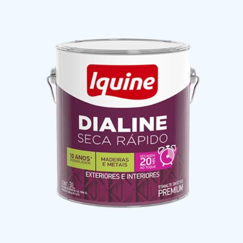 Esmalte Premium Sintético Fosco Dialine Branco 3L