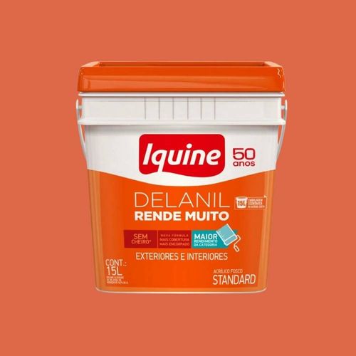 Tinta Standard Acrílica Fosco Delanil Caranguejo 15L Iquine