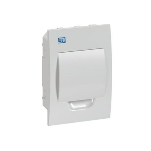 Quadro PVC Disjuntor Embutir sem Barramento para 6 Disjuntores Branco