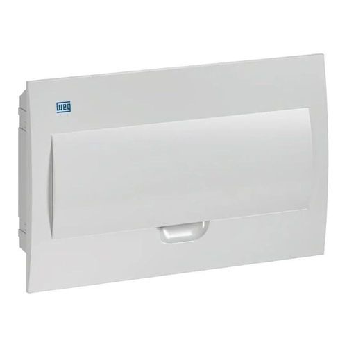 Quadro PVC Disjuntor Embutir sem Barramento para 18 Disjuntores Branco