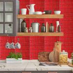 Pastilha de Vidro PR2334 Vermelha 30x30cm