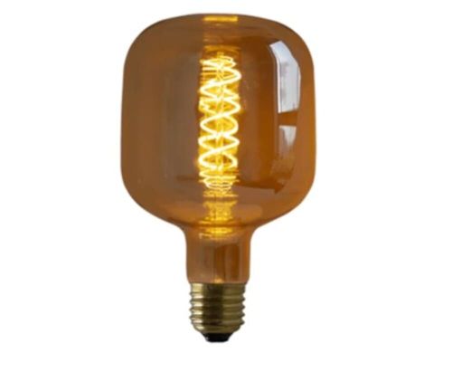 Lâmpada de LED Retrô U120 4W E27 320 Lúmens Luz Âmbar