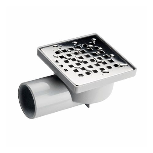 Ralo Sifonado Grelha Quadrada ABS Inox DN100 Odem