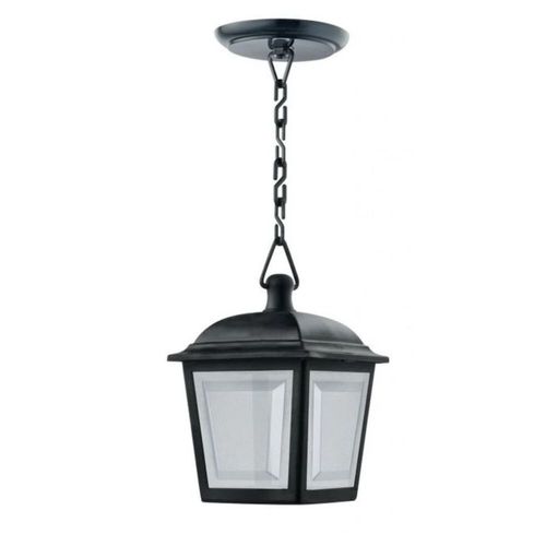 Pendente Classic Colonial em Termoplástico Preto para 1 Lâmpada E27