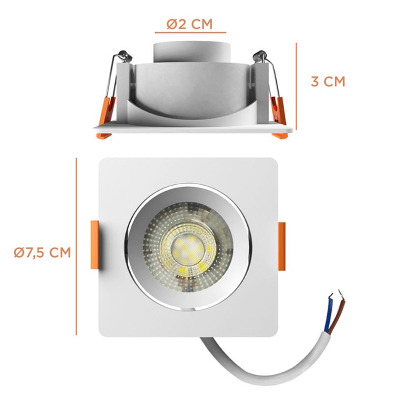 Spot-Led-Easy-Decor-Embutir-Quadrado-Branco-3W-240-Lumens-Luz-Neutra