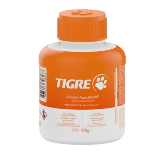 Adesivo Plástico CPVC AQ Frasco com Pincel 175g Tigre