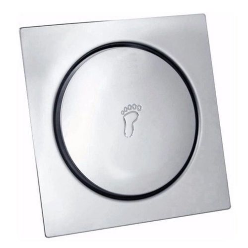 Ralo de Piso Click Quadrado Inox 15x15cm Deckcasa