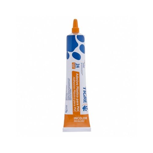 Adesivo Plástico PVC Bisnaga 75g Incolor Tigre