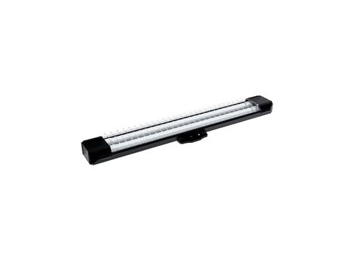 Luminária Calha Lumifácil Sobrepor Aço Preto 2 Lâmpadas T8 G13 60cm