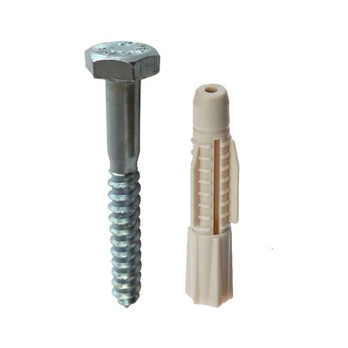 Parafuso Cabeça Sextavada 1/4"x70mm com Bucha 10mm 2 peças