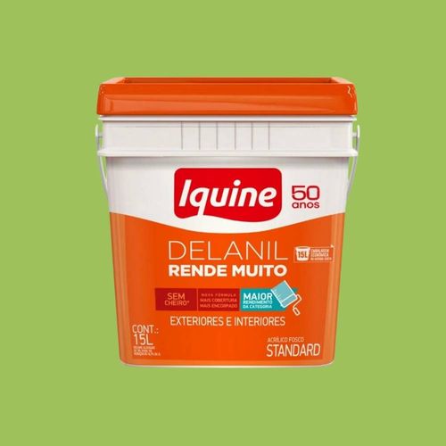 Tinta Standard Acrílica Fosco Delanil Verde Limão 15L Iquine